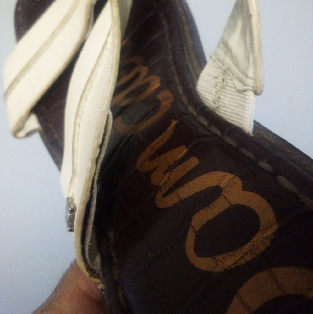 Sam Edelman Cream Slides Size 8M - Picture 13 of 15